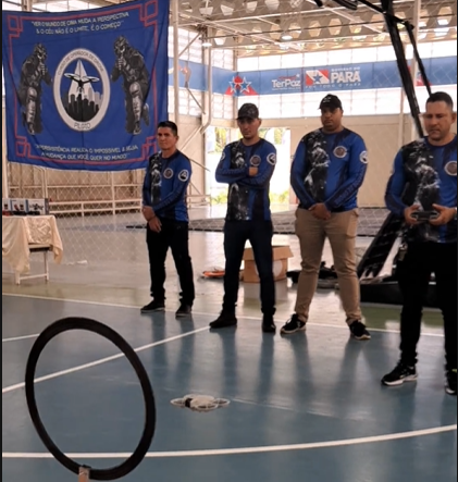 Prova prática de pilotagem de drone